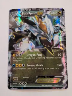 Pokemon TCG - Black Kyurem EX 100/113 Ultra Rare Legendary Treasures [Near Mint] - Image 1