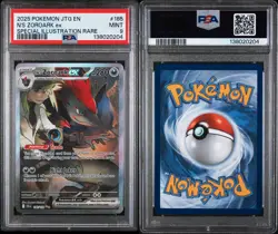 2025 POKEMON JTG EN-JOURNEY TOGETHER #185 N'S ZOROARK EX PSA 9 - Image 3