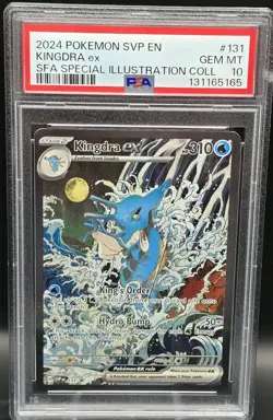 2024 POKEMON SVP EN-SV BLACK STAR PROMO#131 KINGDRA EX PSA 10 - Image 1
