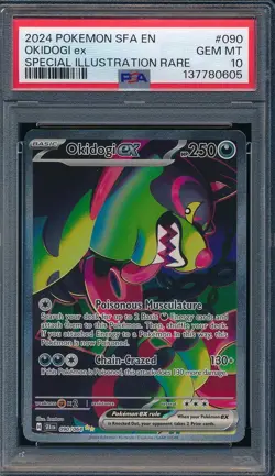 PSA 10 GEM Okidogi ex Shrouded Fable Special Illustration Rare Pokemon 090 - Image 1