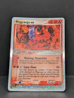 Magcargo ex 95/97 Dragon Holo Ultra Rare Pokemon TCG Nintendo MP+ - Image 3