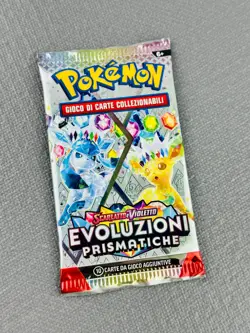 Pokemon 1x Evoluzioni Prismatiche Booster Pack Bustina Italiano nuova sigillata - Image 1