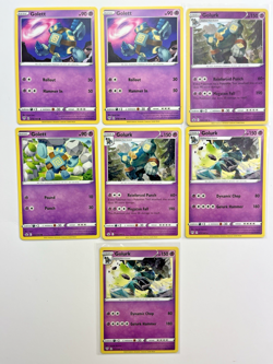 Pokemon TCG Lot Of Golett Golurk Holo Rare Common - Image 1