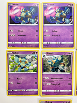 Pokemon TCG Lot Of Golett Golurk Holo Rare Common - Image 2