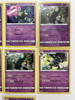 Pokemon TCG Lot Of Golett Golurk Holo Rare Common - Image 3