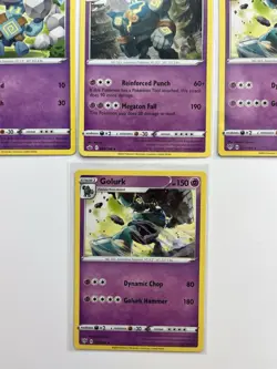 Pokemon TCG Lot Of Golett Golurk Holo Rare Common - Image 4
