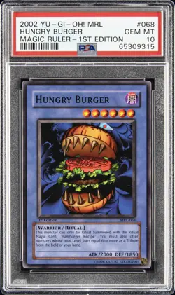2002 YU-GI-OH! MRL-MAGIC RULER 1ST ED #068 HUNGRY BURGER PSA 10 - Image 1