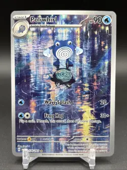 Poliwhirl 151 Illustration Rare Pokemon TCG 2023 Scarlet & Violet Card 176/165 - Image 1