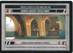 Star Wars CCG Jabbas Palace Card Jabbas Palace : Audience Chamber [Light Side] - Image 1