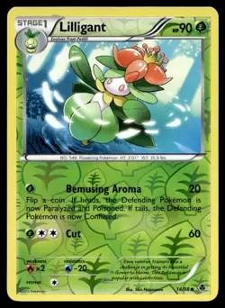 Lilligant 14/98 Pokemon Card Emerging Powers Uncmn 90 HP Rev Holo Near Mint C34 - Image 1