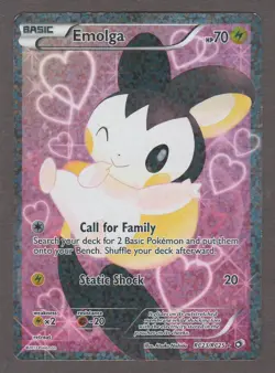 Emolga Full Art RC23/RC25 Legendary Treasures Radiant Collection Pokemon Card MP - Image 1