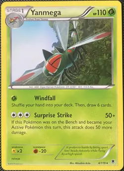 Yanmega 4/119 XY - Phantom Forces Regular - Pokemon Card - Image 1
