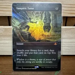 Vampiric Tutor (Borderless) -Foil Near Mint MTG Dominaria Remastered 430 - Image 1