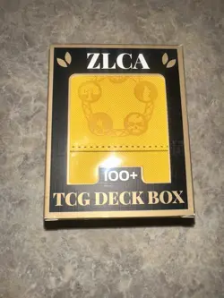 ZLCA TCG Yellow Deck 100 Card Box For Card Games Or Collection Storage NEW - Image 1