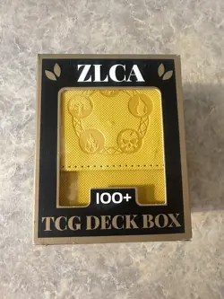ZLCA TCG Yellow Deck 100 Card Box For Card Games Or Collection Storage NEW - Image 2