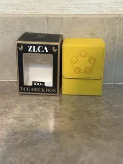 ZLCA TCG Yellow Deck 100 Card Box For Card Games Or Collection Storage NEW - Image 5