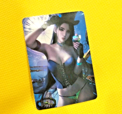 League of legends Caitlyn Anime ACG Waifu Gold Cartoon Beauty Holo Card - Image 3
