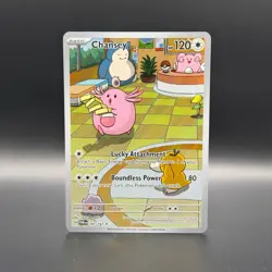 Pokemon Chansey Illustration Twilight Masquerade Rare Card 187/167 NM Condition - Image 1