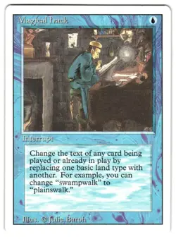 MTG Magical Hack Revised 3ED Rare Vintage Interrupt Change Card Text Unplayed NM - Image 1