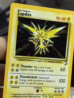 Zapdos 20/130 Base Set 2 2000 Holo Rare WOTC Pokemon Card TCG - Image 5