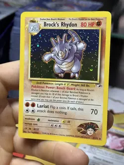 #2 Brock's Rhydon 2/132 Gym Heroes 2000 Holo Rare WOTC Pokemon Card TCG - Image 4