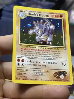 #2 Brock's Rhydon 2/132 Gym Heroes 2000 Holo Rare WOTC Pokemon Card TCG - Image 5