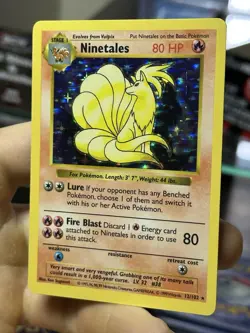 Ninetales 12/102 SHADOWLESS Base Set 1999 Holo Rare WOTC Pokemon Card TCG - Image 4