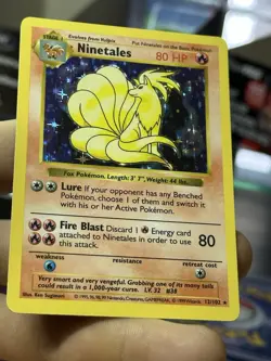 Ninetales 12/102 SHADOWLESS Base Set 1999 Holo Rare WOTC Pokemon Card TCG - Image 5