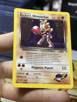 #2 Rocket's Hitmonchan 11/132 Gym Heroes 2000 Holo Rare WOTC Pokemon Card TCG - Image 5