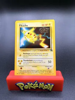 NM Pikachu Pokemon The First Movie Kids WB 4 WoTC Black Star promo Card - Image 1