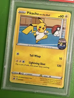 PSA GRADE 10 PIKACHU ON THE BALL POKEMON FUTSAL CARD - GEM MINT - Image 3