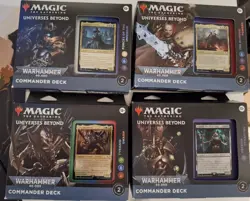 MTG Universes Beyond: Warhammer 40k Commander Decks (All 4, unopened) - Image 1