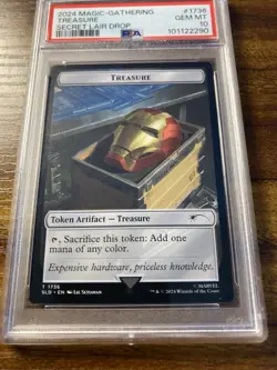 MTG✨TREASURE Token✨SLD X MARVEL Iron Man PSA 10 TOKEN ARTIFACT 2024 POP 5 ! - Image 5