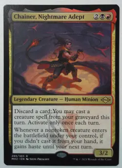 Chainer, Nightmare Adept *Rare* Magic MtG x1 Modern Horizons 2 - Image 1