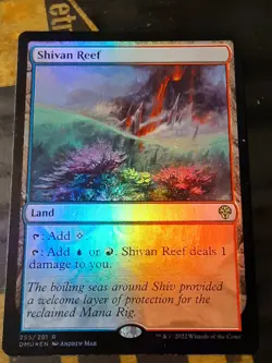 Shivan Reef FOIL , Dominaria United , Light play , MTG, FREE SHIPPING - Image 1