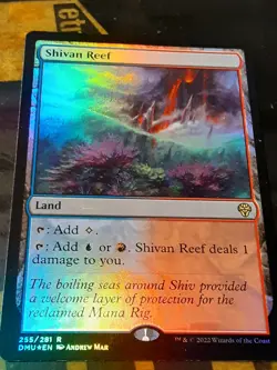 Shivan Reef FOIL , Dominaria United , Light play , MTG, FREE SHIPPING - Image 2