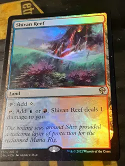 Shivan Reef FOIL , Dominaria United , Light play , MTG, FREE SHIPPING - Image 3