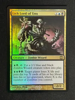 1x MTG Lich Lord of Unx (Foil) - Alara Reborn (ARB) #24 - Magic the Gathering - Image 1