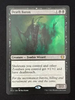 1x MTG Death Baron - Commander: Innistrad: Midnight Hunt (MIC) #111 - Magic - Image 5