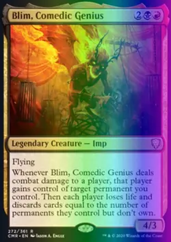 MTG Magic the Gathering Blim, Comedic Genius (272/743) Commander Legends LP FOIL - Image 1