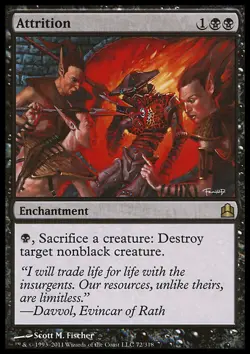 MTG Magic the Gathering Attrition (72/320) Commander LP - Image 1