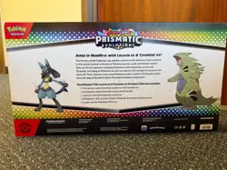 Pokemon S&V Prismatic Evolutions Lucario Ex & Tyranitar Ex Premium Collections - Image 2