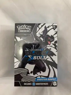 Pokemon TCG Scarlet and Violet Black Bolt Booster Bundle 6 Packs New and Sealed - Image 1