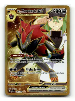 N's Zoroark ex 189/159 Hyper Rare Journey Together Pokemon Near Mint - Image 1
