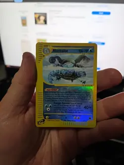 Blastoise 37/165 Expedition Pokemon Card Vintage WOTC Reverse Holo Rare LP - Image 1