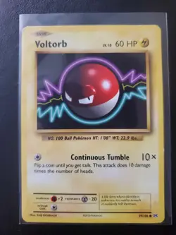 Pokemon TCG Voltorb Base Set 67/102 Regular Shadowless Common - Image 1