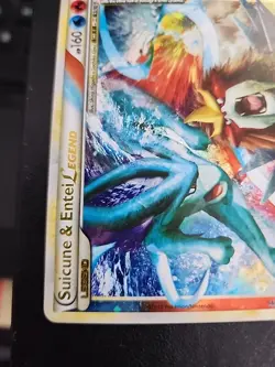 Suicune & Entei Legend (Top) 94/95 Unleashed Holo Pokemon TCG - Image 3