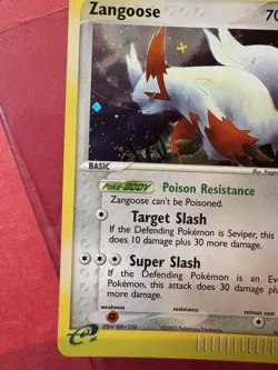 💥 Zangoose Holo Foil 14/100 2003 Pokemon TCG EX Sandstorm Holo Rare - Image 3