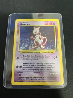 Pokemon TCG Mewtwo Base Set 10/102 Holo 1999-2000 Wizards Base Set Copyright... - Image 2