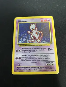 Pokemon TCG Mewtwo Base Set 10/102 Holo 1999-2000 Wizards Base Set Copyright... - Image 3